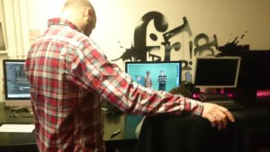 Videoaufnahmen aus der Greenbox Poetry slam vite sprechrolle maskottchen