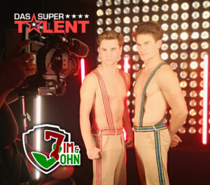 Jim&John Das Supertalentb TV-Show Act Acrobatic duo Brüder berlin Partnerakrobatik