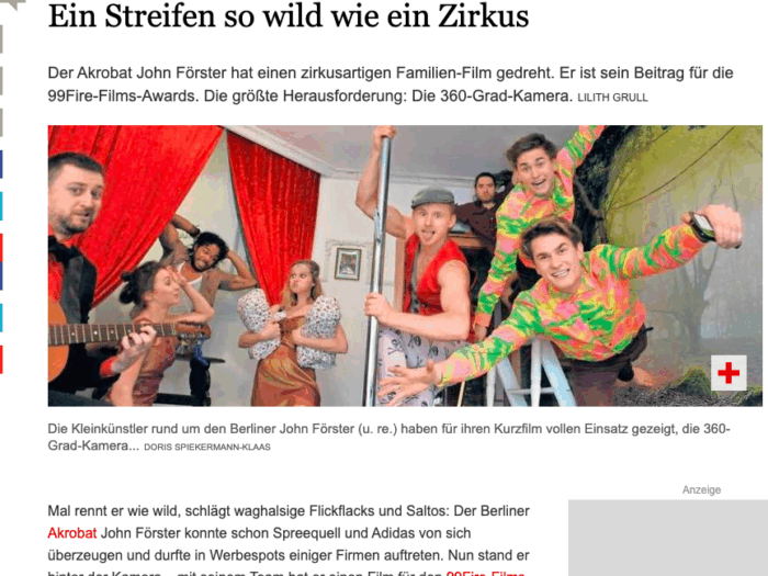 SHOWBOOK pdf Portfolio BERLINJOHN Acrobatic Family Show ACTOR with Jim&John