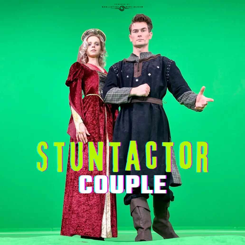 schauspieler pärchen actor cuple stuntman duo action actress stuntwoman love scenes